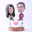 Picture of Custom Bobblehead Doll: Couple Playing with Love Cup