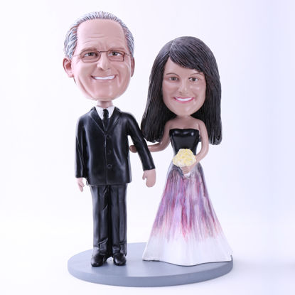 Picture of Custom Bobblehead Doll: Graceful Bride and Groom