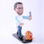 Picture of Custom Bobblehead Doll: Man Killing Turkey (About 9" Tall)